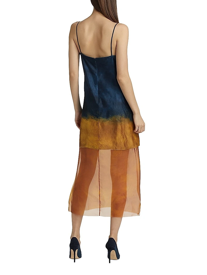 Painted Stripe Slip Dress