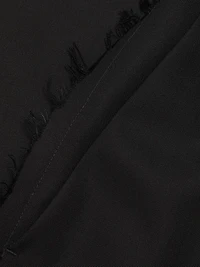 Draped Wool-Silk Straight-Leg Pants