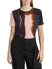 Burned Stripe Merino Wool Sweater