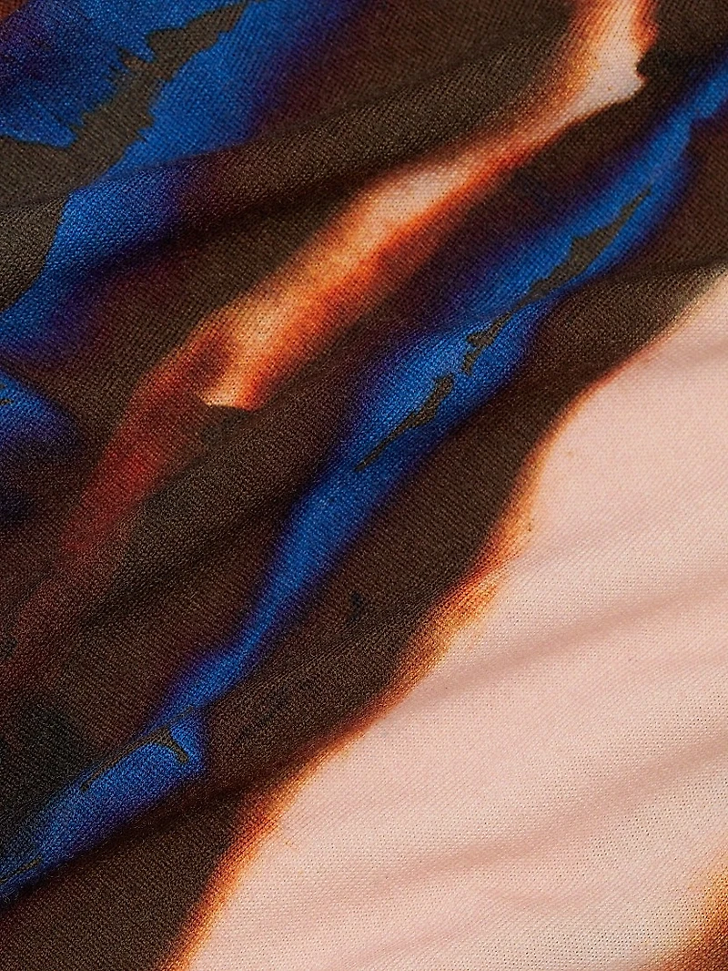 Burned Stripe Merino Wool Sweater