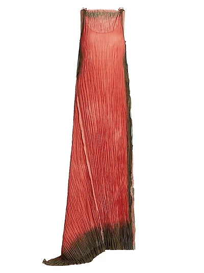 Tie-Dye Pleated Gown