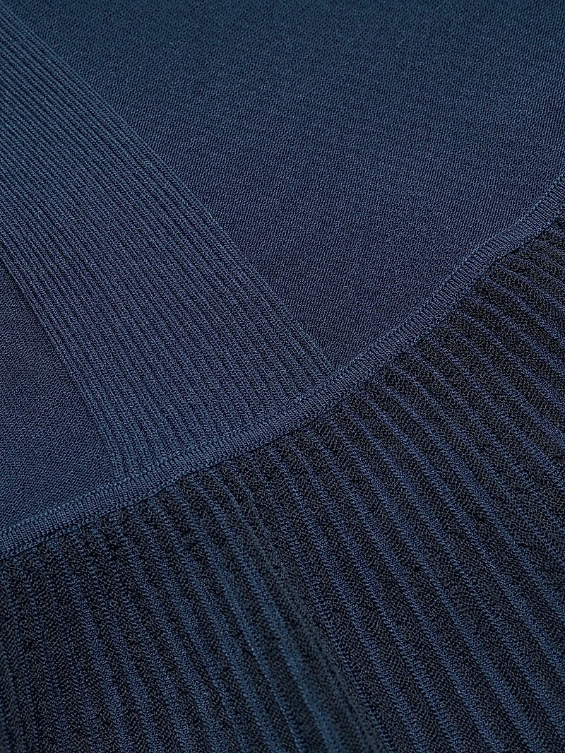 Pointelle Degrade Knit Cocktail Dress