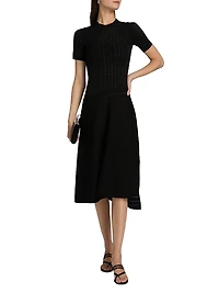 Pointelle Degrade Midi-Dress