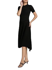 Pointelle Degrade Midi-Dress
