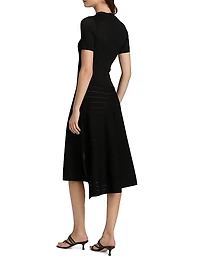 Pointelle Degrade Midi-Dress