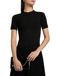 Pointelle Degrade Midi-Dress