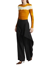 Painted Stripe Jersey Top