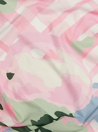 Ariel Floral Check Maxi Dress