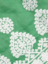 Isabelle Embroidered Boxy Crop Top