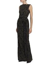 Lace Appliquè Pencil Gown