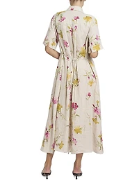 Floral Short-Sleeve Shirtdress
