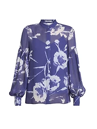 Carnation Blouson-Sleeve Shirt