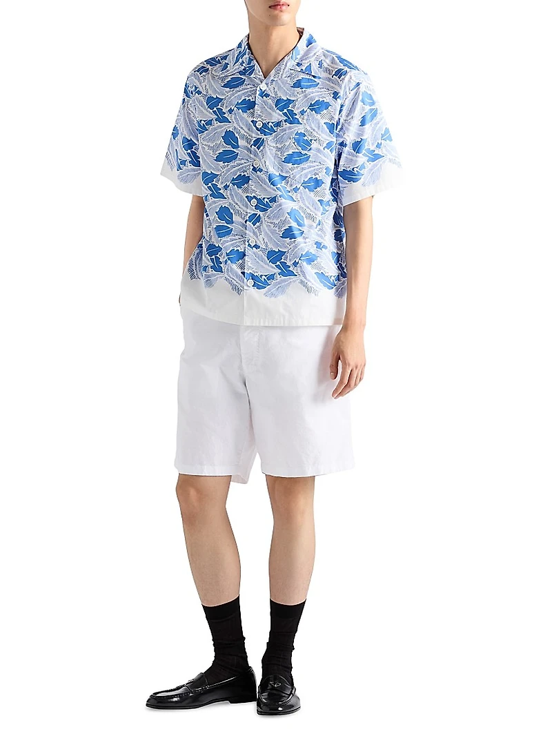 Short-Sleeved Cotton Shirt
