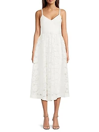 Meryl Lace Midi-Dress