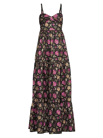 Tessa Floral Tiered Sweetheart Gown