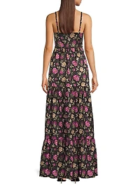 Tessa Floral Tiered Sweetheart Gown