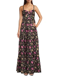 Tessa Floral Tiered Sweetheart Gown