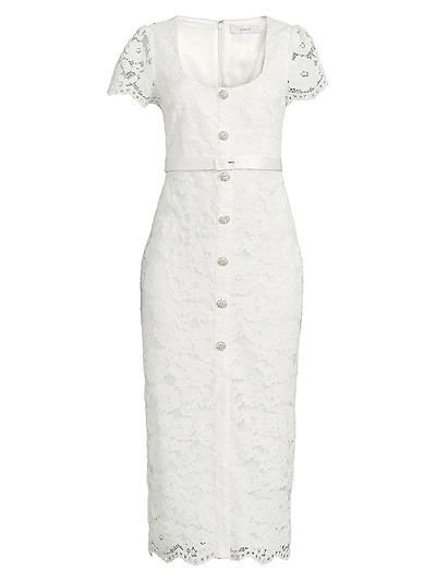 Drop 7 Dilana Guipure Lace Midi-Dress