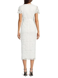 Drop 7 Dilana Guipure Lace Midi-Dress