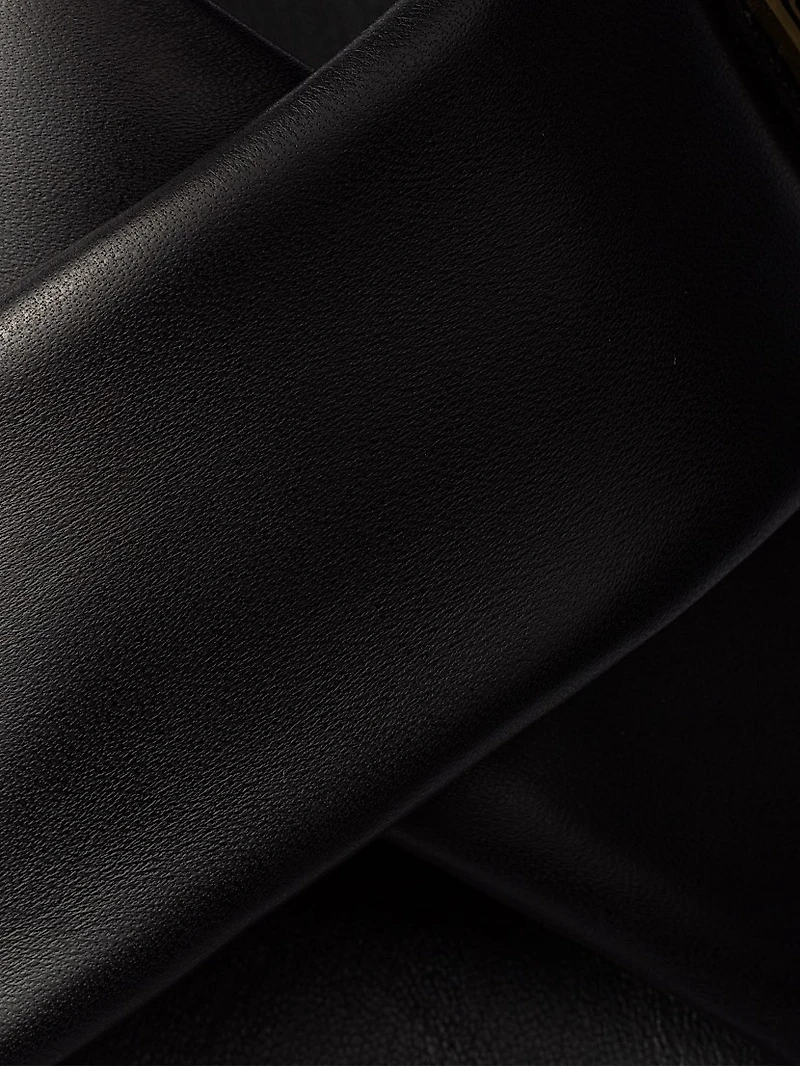 Padded Nappa Leather Slides