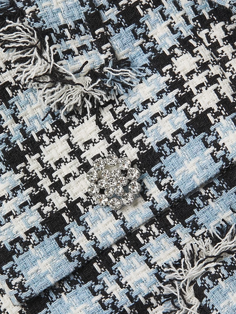 Drop 7 Cecelia Plaid Tweed Minidress