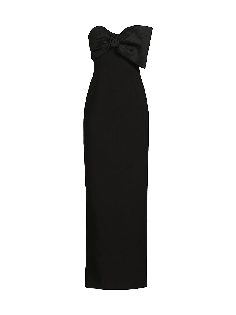 Minka Bow Strapless Gown