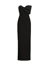 Minka Bow Strapless Gown