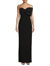 Minka Bow Strapless Gown