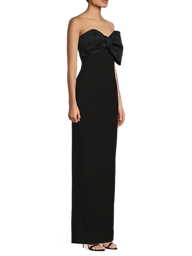 Minka Bow Strapless Gown