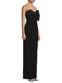 Minka Bow Strapless Gown