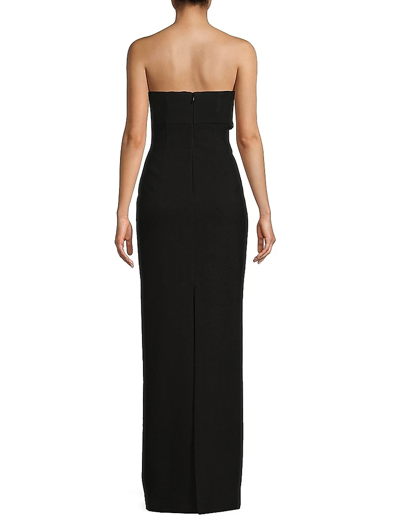 Minka Bow Strapless Gown