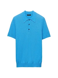 Short-Sleeved Cotton Polo Shirt
