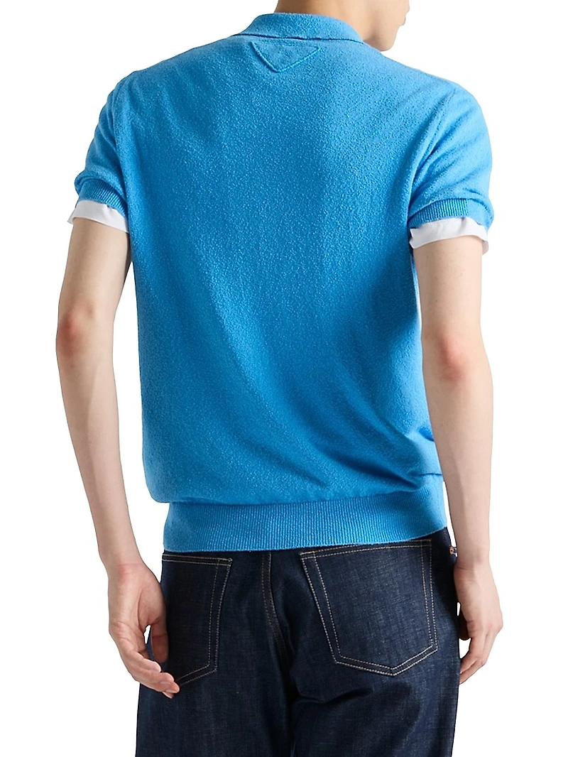 Short-Sleeved Cotton Polo Shirt