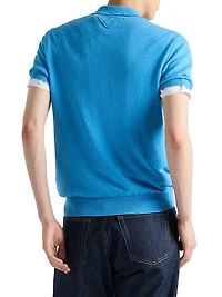 Short-Sleeved Cotton Polo Shirt