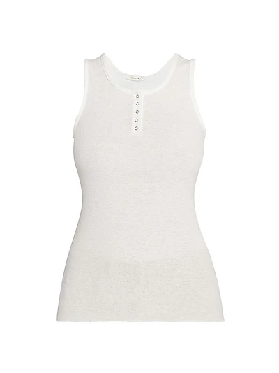 Mansel Cotton-Blend Rib-Knit Tank