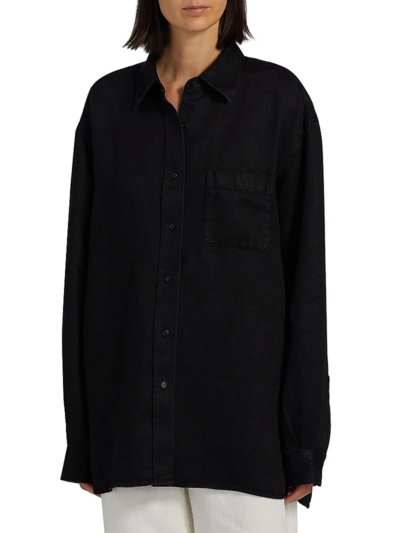 Nesson Linen Oversized Pocket Shirt