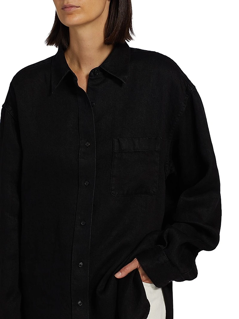 Nesson Linen Oversized Pocket Shirt