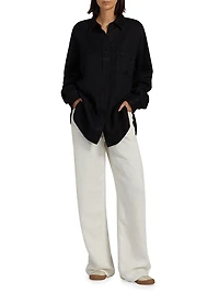 Nesson Linen Oversized Pocket Shirt