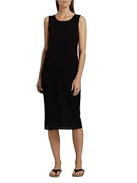 Jovienne Linen-Blend Sheath Dress
