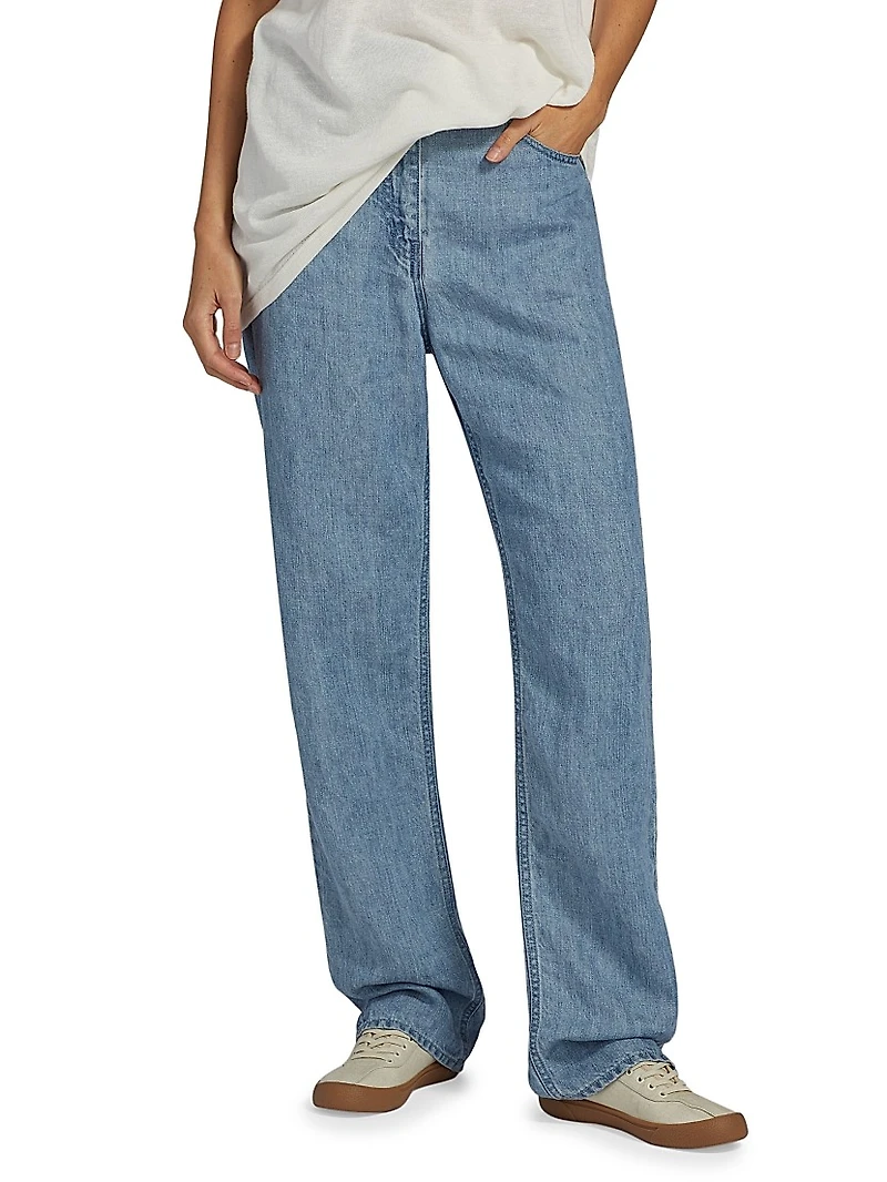 Tarley Linen Barrel Jeans