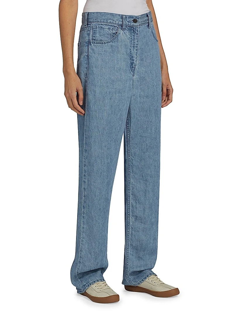 Tarley Linen Barrel Jeans