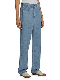 Tarley Linen Barrel Jeans