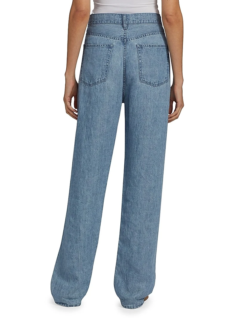 Tarley Linen Barrel Jeans