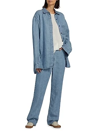 Tarley Linen Barrel Jeans