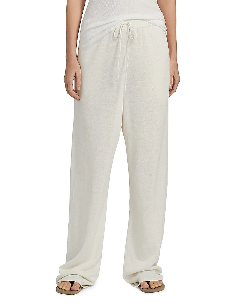 Jory Linen-Blend Drawstring Pants