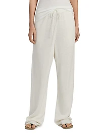 Jory Linen-Blend Drawstring Pants