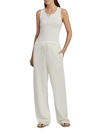 Jory Linen-Blend Drawstring Pants