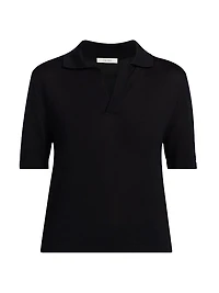 Julianna Silk Polo Shirt