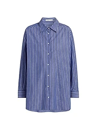 Luka Cotton Stripe Oversized Shirt
