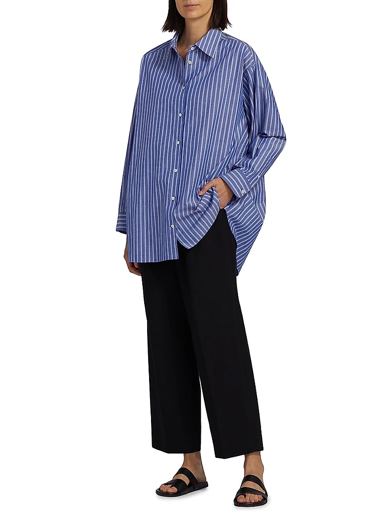 Luka Cotton Stripe Oversized Shirt